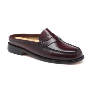 Weejuns Wynn Leather Maroon Mule